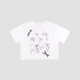 Подростковая укороченная футболка для девочки Bembi FT59-100 140 см Белая (47059321045.100) - изображение 1