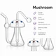 Стеклянный бонг Oil Mushroom - изображение 2