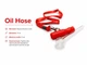 Стеклянная трубка для курения Oil Hose Red - изображение 2