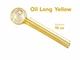 Стеклянная трубка для курения Oil Long Yellow - изображение 3