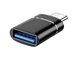 Адаптер передачі даних перехідник USB-А type-C чорний - изображение 1