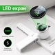 Портативний турбо вентилятор 3в1 з LED дисплеєм та USB-C зарядкою - ручний, настільний та на шию - 5 швидкостей потоку повітря, складаний міні вентилятор для дому, подорожей, кемпінгу та пляжу, Білий - изображение 3