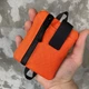 EDC гаманець помаранчевий 10×12 см з велкро панеллю - изображение 4