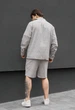 Літній комплект сорочка + шорти Staff mis light gray XS світло-сірий - зображення 2