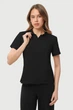 Женское поло vers.1 Black XL - изображение 2