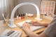 Настольная LED лампа F-686 для салона красоты 47×4.5×30 см для маникюра и nail-мастеров. От сети 220V - изображение 5