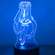 Акриловый 3D Светильник RGB Hatsune Miku Хацунэ Мику 18 см - изображение 1