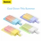 Портативний зарядний пристрій Baseus Popsicle 5200mAh 20W with Built-In Lightning Cable/USB-C to USB-C Cable Yellow Pink (P10055601Y13-00) - зображення 10