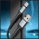 Кабель 3MK Hyper Cable N-SERIES USB-A to USB-C 1m 9V/2A 18W QC 3.0 Black (5903108680318) - изображение 7