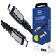 Кабель 3MK Hyper Cable N-SERIES USB-C Thunderbolt 4 1m 48V/5A 40Gb/s 240W 8K60Hz Black (5903108682008) - изображение 1