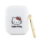 Чехол Hello Kitty Silicone 3D Kitty Head для AirPods 1/2 Белый (Hel000073-0) - изображение 1