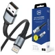 Кабель 3mk Hyper Cable N-Series USB-A to Lightning 1m Black (5903108680332) - изображение 1