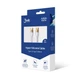 Кабель 3mk HyperSilicone USB-C to USB-C 100W 2m White (5903108464598) - изображение 6
