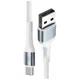Кабель 3mk Hyper Cable N-Series USB-A to USB-C 1m 18W White (5903108680370) - изображение 2