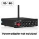 Стереоусилитель Nobsound NS-14G 2.1-канальный HiFi усилитель с Bluetooth, цифровой усилитель TPA3116, настольный сабвуфер с AUX-входом, усилитель мощности 50 Вт*2+100 Вт Black - изображение 14