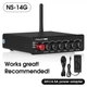 Стереоусилитель Nobsound NS-14G 2.1-канальный HiFi усилитель с Bluetooth, цифровой усилитель TPA3116, настольный сабвуфер с AUX-входом, усилитель мощности 50 Вт*2+100 Вт Black - изображение 15