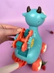 Игрушка каталка Бычок детская для мыльных пузырей с подсветкой с раствором в комплекте 2шт, генератор мыльных пузырей на батарейках, с музыкой и светом - изображение 6
