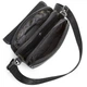 Мужская кожаная сумка с клапаном Tiding Bag TD-20033 24×20×6 черная — вместительный мессенджер планшет через плечо - изображение 5