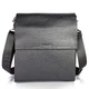 Мужская кожаная сумка через плечо BEXHILL TD-18621 — мессенджер планшет 23x26x6 черная - изображение 4