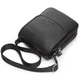 Мужская кожаная сумка через плечо Tiding Bag TD-23433 — вместительный мессенджер с клапаном, 3 отделения, барсетка 24×20×6 черная - изображение 5