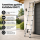 Складная алюминиевая лестница Kraft&Dele KD4072 - изображение 1