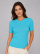 Футболка женская вязаная one size (N1003-1) One size, Бирюзовый - изображение 1