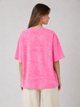 Модная женская футболка малиновая (N1576) one size - изображение 2