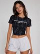 Модная женская футболка градиентная с цепочкой (N503) One size, Черный - изображение 1