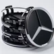 Колпачки в диски Mercedes A1704000025 75 мм 70 мм черные матовые мерседес - изображение 1