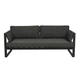 Диван металевий у стилі Лофт Loftaro Sofa Dim Steel 100 графіт 180 × 76 × 80 см - зображення 1