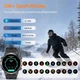 Смарт часы для мужчин военные с компасом и альтиметром, GPS, 100+ спортивных режимов, мониторинг давления пульса шагов - изображение 6