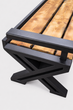 Лавка зі спинкою AXIS Forge Bench метал дерево світле метал чорний 160 см - зображення 7