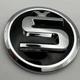 Эмблема Skoda 79 мм 80 мм значок Octavia Tour, A5,Fabia,Rapid, Superb 5J0853621AAUL хром черный (шкода) - изображение 5