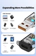 Адаптер OTG USB (тато) — Type-C (мама) — перехідник USB на USB-C для смартфона, планшета та ПК QC-069 - зображення 5