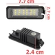 Підсвітка для номерного знака Skoda Seat Leon Ibiza VW Golf 4 5 6 7 MK4 MK7 Passat CC Polo Scirocco LED шкода - зображення 8