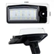 Підсвітка номера Infiniti EX25, EX35, EX37, QX50, FX35, FX37, FX50, QX70, для Nissan X-Trail Muran 2 штукиo нісан LED 2 штуки - зображення 5