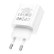 Мережевий Зарядний Пристрій Borofone BA81A 1USB-C PD/QC 20W Бiлий - зображення 5