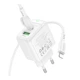 Мережевий Зарядний Пристрій Borofone BAS44A 1USB-C/1USB PD/QC 20W+Type-C to Lightning Бiлий - зображення 6