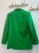 Жіночий класичний жакет з авторською вишивкою ручної роботи Modna KAZKA MKTRG3469 - 40, Зелений - зображення 7