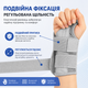 Фіксатор бандаж на зап’ястя для правої руки, розмір S/M, чорний, з фіксацією та вставками - зображення 5