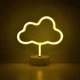 Неоновый ночник Облако, светильник, USB, питание от PowerBank и батареек, тёплый белый (WLS-QX-NH2396W) - изображение 3