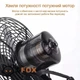 Вентилятор портативный аккумуляторный 48V настольный |2 скорости, время работы до 10 часов| black - изображение 3