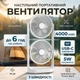 Вентилятор портативный аккумуляторный настольный двойной |3 скорости, время работы до 6 часов, 4000 мАч| white - изображение 1