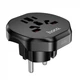 Мережевий перехідник Hoco AC6 — Black (777198) - зображення 1
