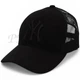 Бейсболка летняя с сеткой unisex кепка брендовая из хлопка универсальная New York Bth20875 L / 57-58 Черный - изображение 1