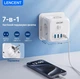 Фільтр розгалужувач з вимикачем, 3 розетки 3 USB-A 1 USB Type-C, Білий, LENCENT - изображение 3