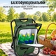 Складаний стілець-рюкзак з термосумкою для риболовлі та походів A-PLUS 25 х 29 см (227 С) Зелений - зображення 3