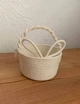 Дитячий кошик з вушками Angioletto Orecchie, 12×7 см, айворі - зображення 1