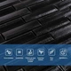 3D панель самоклеюча Sticker Wall на стіну, для кухні, ванної кімнати та інших приміщень кладка чорна 700х770х7мм SW-00000303 - зображення 4