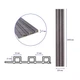 Рейка декоративна Sticker Wall WPC стінова 200х27х2900мм SW-00003004 - зображення 3